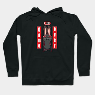 Game over black bunny Hoodie